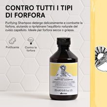 Carica l'immagine nel visualizzatore di Gallery, Davines PURIFYING Shampoo - Shampoo Purificante Antiforfora - 250 ml