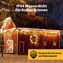 Carica l'immagine nel visualizzatore di Gallery, SALCAR 6m x 1m LED Tenda con Catena di Luci, Catena luminosa 300 Leds 9 modalità impermeabile decorazione per Decorazioni Natale - Bianco Caldo