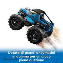 Carica l&#39;immagine nel visualizzatore di Gallery, LEGO City Monster Truck Blu, Giocattolo Fuoristrada Off-Road da Costruire, Giochi per Bambini e Bambine da 5 Anni in su con Costruzioni, Regalo Divertente con Minifigure del Pilota del Veicolo 60402