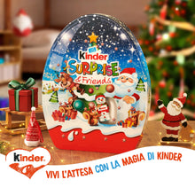 Carica l&#39;immagine nel visualizzatore di Gallery, Kinder Surprise &amp; Friends - Calendario Avvento 2025, 29 Cioccolatini Assortiti con Cioccolato al Latte Kinder,Senza Glutine,con Speciale Videomessaggio da Babbo Natale,Idea Regalo,Confezione da 370 gr