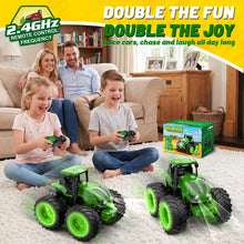 Carica l'immagine nel visualizzatore di Gallery, HappyGoLucky Trattore Telecomandato per Bambini con Luce, 2,4 GHz, Verde
