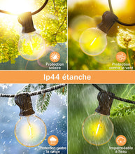 Carica l'immagine nel visualizzatore di Gallery, JEYMORKEY Catena Luci da Esterno Giardino - G40 65Ft 20M 30+2 LED Lampadine Esterno Filo IP44 Lucine da Esterno Giardino 20 Metri Luce Catena Luminosa Fila Catene Esterno Gazebo Lampade per Terrazzo