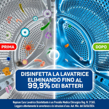 Carica l&#39;immagine nel visualizzatore di Gallery, Napisan Cura Lavatrice Disinfettante Freschezza di Primavera, Elimina i Cattivi Odori, Rimuove Sporco e Residui di Sapone, Confezione da 250ml