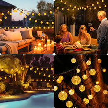 Carica l'immagine nel visualizzatore di Gallery, litogo Luci Solari da Giardino, 15M 50 LED 8 Modalità Catena Luminosa Esterno Solare, Impermeabile Lucine da Esterno Sol