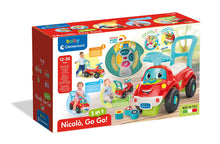 Carica l'immagine nel visualizzatore di Gallery, Baby Clementoni - Nicolò Go Go 3 in 1, Macchinina Bambino 1 Anno, Gioco Prima Infanzia Primi Passi, Cavalcabile e Centro Attività Italiano e Inglese, Stimola Motilità e Curiosità, Made in Italy, 17747