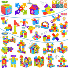 Carica l'immagine nel visualizzatore di Gallery, Blocchi da costruzione per bambini piccoli 160 pezzi Jumbo Toy Building Kits -Giocattoli STEM ad incastro