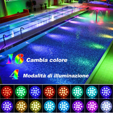 Carica l'immagine nel visualizzatore di Gallery, Czemo Ricaricabile Luci LED per Piscina Subacquea con Telecomando, Luce Sommergibili Piscina Luci per Laghetto, LED Impe