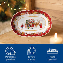 Carica l'immagine nel visualizzatore di Gallery, Villeroy &amp; Boch - Toy's Fantasy Scodella Da Portata Variopinto, Adatto per Microonde, Piatto Ceramica Natale, Decorazione Natalizie, Stoviglie, Porcellana Premium