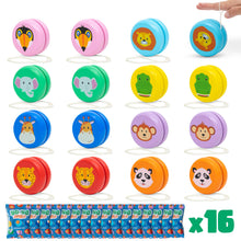 Carica l'immagine nel visualizzatore di Gallery, BONNYCO Yoyo Bambini in Legno Animali Pack 16 Gadget Compleanno Bambini