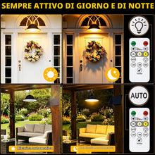Carica l'immagine nel visualizzatore di Gallery, Lampada Solare da Esterno con telecomando, Lampada a Sospensione Solare