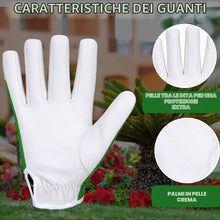 Carica l'immagine nel visualizzatore di Gallery, WFX Guanti da lavoro in pelle da giardinaggio, traspiranti, a prova di spine, resistenti guanti da giardinaggio da donna