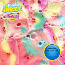 Carica l'immagine nel visualizzatore di Gallery, INKEE Bath Crumble Galupy Unicorn, Pompe da Bagno Sbriciolate per Bambini con Aroma di Cotone di Zucchero e 4 Colori, Bo