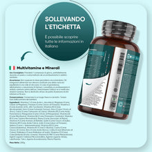 Carica l'immagine nel visualizzatore di Gallery, Multivitaminico Completo in 400 Micro Compresse Vegane (per +1 Anno)