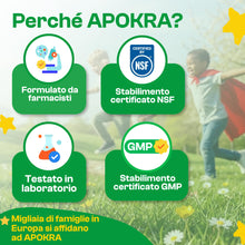 Carica l'immagine nel visualizzatore di Gallery, APOKRA Kids Omega 3 Gocce – DHA vegano da olio di alghe per lattanti e bambini dai 6 mesi – 250 mg DHA (dai 2 anni) – se