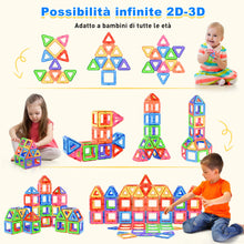 Carica l'immagine nel visualizzatore di Gallery, Lovchil Costruzioni Magnetiche, Blocchi Costruzioni Magnetici, Giochi Magnetici per Bambini 3 4 5 6 7 8 Anni, Montessori STEM, Scelta Regalo Perfetta per Ragazzi e Ragazze dai 3-8 Ann - 40 Pezzi