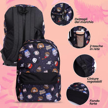 Carica l'immagine nel visualizzatore di Gallery, Harry Potter Zaino Scuola Elementare Bambina, Zainetto Scolastico In Tela Stile Chibi Con Personaggi, Borsa Viaggio Grande Capacità, Idea Regalo Compleanno Ragazzo Ragazza In Età Scolare