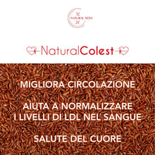 Carica l'immagine nel visualizzatore di Gallery, RISO ROSSO FERMENTATO NaturalColest 160 Compresse | oltre 5 MESI di fornitura | Con COENZIMA Q10 | 2,9mg Monacolina | Se