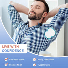 Carica l&#39;immagine nel visualizzatore di Gallery, 120 Pezzi Assorbenti Ascellari, Tampone antitraspirante, Deodorante, Vestibilità perfetta, Ultra-assorbente Assorbe le Macchie di Sudore, per Sudore Ascellare Unisex assorbenti per ascelle