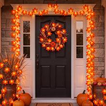 Carica l'immagine nel visualizzatore di Gallery, KATELUO Catena Luminosa Autunnale a Batteria, 3 Metri 20 LED Foglia d'Acero Ghirlanda Luci, Foglie di Acero Luci, Hallow