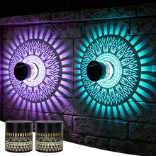 Carica l'immagine nel visualizzatore di Gallery, Lampada Solare da Esterno,2 Pezzi LED Mandala Lanterna