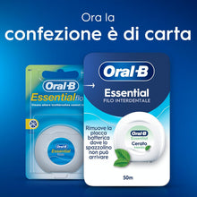 Carica l'immagine nel visualizzatore di Gallery, Oral-B Filo Interdentale Cerato, Essential Floss, Cerato, Menta 2x50m