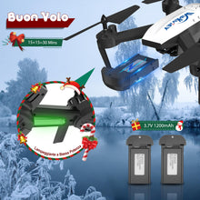 Carica l&#39;immagine nel visualizzatore di Gallery, Wipkviey T6 Drone con Telecamera | Droni Professionale per Bambini e Principianti 1080P HD-Con Video WiFi Live Quadcopter RC con 2 Batterie 30 Mins, Giocattolo per Ragazze e Ragazzi