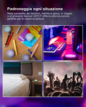 Carica l'immagine nel visualizzatore di Gallery, OSRAM SMART+ DOT-IT TWIST &amp; SHAKE, luce notturna mobile intelligente o luce per bambini con 16 milioni di colori RGB, co