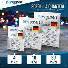 Carica l'immagine nel visualizzatore di Gallery, DIYexpert ventose con gancio | Prodotte in Germania | [Ø 40 mm] [10 pezzi] | Ventose di qualità per campeggio e auto | I