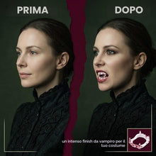 Carica l'immagine nel visualizzatore di Gallery, Denti da Vampiro con Effetto Sangue, Denti Vampiro Realistici per Costume Halloween, Denti Dracula Cosplay