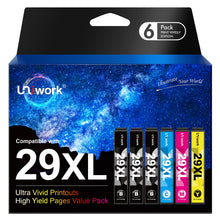Carica l'immagine nel visualizzatore di Gallery, Uniwork 29XL Compatibili per Cartucce Epson 29 XL per Expression XP-342 XP-245 XP-442 XP-255 XP-345 XP-445 XP-235 XP-432 XP-435 XP-247 XP-257 XP-332 XP-335 (3 Nero,1 Ciano,1 Magenta,1 Giallo)