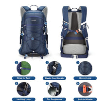 Carica l'immagine nel visualizzatore di Gallery, HOMIEE Zaino Trekking 45 Litri, Resistente all'acqua, Zaini da Escursione per Trekking Alpinismo, Multifunzione Zaino da Campeggio per Sciare Sport Viaggio, Donna e Uomo