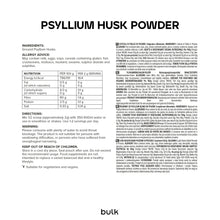 Carica l'immagine nel visualizzatore di Gallery, Bulk Pure Psyllium Husk Powder, 500 g