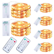 Carica l'immagine nel visualizzatore di Gallery, innolife 6 catene luminose a batteria, 3 m, 30 LED, 8 modalità
