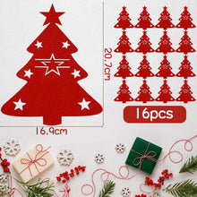 Carica l'immagine nel visualizzatore di Gallery, ZQEJEFD 16 Pezzi Portaposate in Feltro di Natale, Portaposate Albero di Natale, Portaposate Natalizie, Coltelli Forchette Cucchiai Stoviglie Portaposate per la Tavola Delle Feste Decor Natalizia