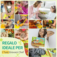 Carica l'immagine nel visualizzatore di Gallery, Set di Coltello da Cucina per Bambini per la vera cucina- 17 pezzi Coltelli di sicurezza per bambini per tagliare e cuoc