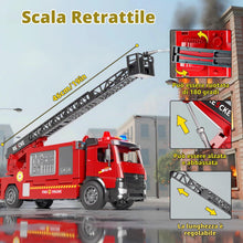 Carica l'immagine nel visualizzatore di Gallery, Doloowee Giocattolo Camion dei Pompieri per Bambini 3, 4, 5 anni
