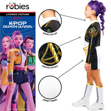 Carica l'immagine nel visualizzatore di Gallery, Rubies Official Netflix K-Pop Demon Hunters Rumi Golden Hybrid Child Costume, Kids Fancy Dress