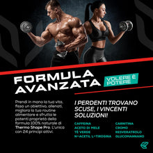 Carica l'immagine nel visualizzatore di Gallery, Italian Elite® Thermo Shape Pro 120 cpr. Integratore Alimentare con Estratti Vegetali Vitamine e Minerali. Pre Workout. 