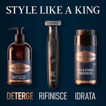 Carica l'immagine nel visualizzatore di Gallery, King C. Gillette Detergente Viso Uomo 3 in 1, Sapone Barba e Capelli