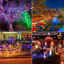 Carica l'immagine nel visualizzatore di Gallery, PhilzOps Albero di Natale Catene Luminose 10M 100 LED, Decorazione Esterno e Interno 8 Modalità IP44 Impermeabile Stringa Luci per Festive Festa (Colorate)
