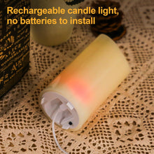 Carica l'immagine nel visualizzatore di Gallery, Forever Speed 3 Pezzi Candele LED Ricaricabili con Timer, Dimmerabile Candele Senza Fiamma con Cavo USB Flameless Candel