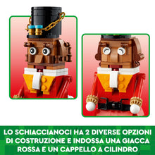 Carica l&#39;immagine nel visualizzatore di Gallery, LEGO Schiaccianoci, Personaggio Giocattolo da Costruire, Pupazzo con Parti Mobili, Decorazione di Natale, Giochi per Bambini e Bambine da 8 Anni in su, Idea Regalo per Adulti da Collezione 40640