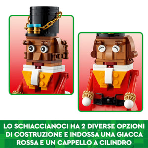 LEGO Schiaccianoci, Personaggio Giocattolo da Costruire, Pupazzo con Parti Mobili, Decorazione di Natale, Giochi per Bambini e Bambine da 8 Anni in su, Idea Regalo per Adulti da Collezione 40640