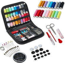 Carica l'immagine nel visualizzatore di Gallery, Amazon Basics Kit da cucito portatile da viaggio, Grande, Nero