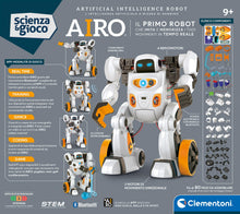 Carica l'immagine nel visualizzatore di Gallery, Clementoni Scienza e Gioco Robotics - AIRO, Robot da Assemblare, Bambini 9+ Anni, con App Dedicata e Tecnologia AI, Imita Movimenti con l'Intelligenza Artificiale, 6 Motori, Lingua Italiana, 19317
