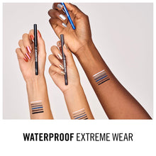 Carica l&#39;immagine nel visualizzatore di Gallery, Rimmel London ScandalEyes Exaggerate Eye Definer, Matita Occhi Automatica Waterproof a Lunga Durata dal Colore Intenso e Tratto Ultra Preciso, 001 Intense Black - 0.35g
