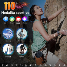 Carica l'immagine nel visualizzatore di Gallery, Atheewon Smartwatch Uomo Donna con Effettua o Risposta Chiamate, Blu