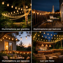 Carica l'immagine nel visualizzatore di Gallery, HeiPard 10M Catena Luminosa Esterno con Telecomando RF, 15+1 Lampadine LED