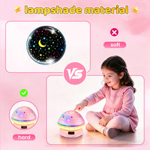 Carica l'immagine nel visualizzatore di Gallery, Giocattoli Bambina 2-10 Anni, Timer Proiettore Stella Luce Notturna Decorazione Lampada Bambina 3-8, Giochi Bambini Comp
