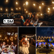 Carica l'immagine nel visualizzatore di Gallery, Luci LED Esterno Collegabili, GlobaLink S14 Catena Luminosa Esterno 31M/102FT con 30 + 2 Lampadine Infrangibili,IP65 Impermeabili Luci Giardino Esterno per Gazebo Balcone Terrazza Partito-Bianco Caldo